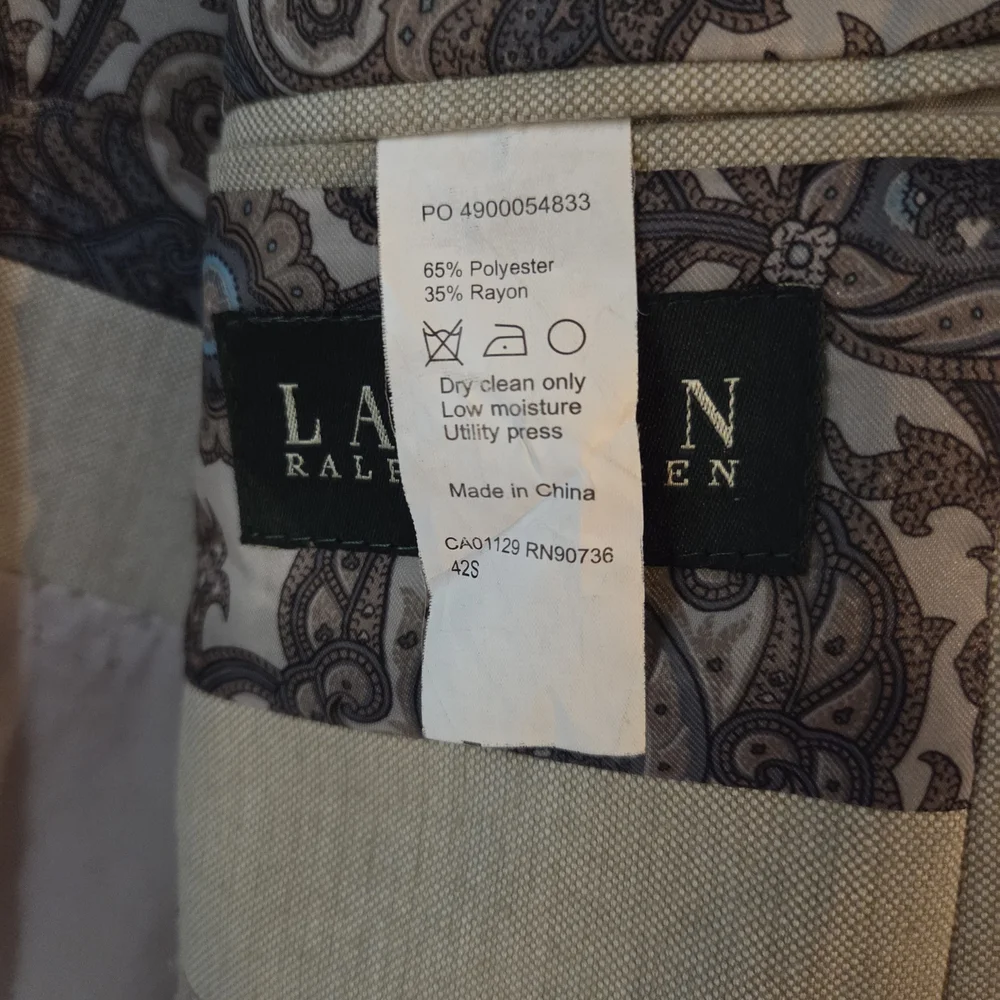 Ralph Lauren Classic Tan Blazer - Picture 12 of 12
